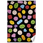 Ecstasy pills pattern Canvas 12  x 18 