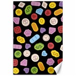 Ecstasy pills pattern Canvas 24  x 36 