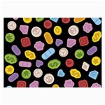 Ecstasy pills pattern Large Glasses Cloth