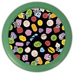 Ecstasy pills pattern Color Wall Clock