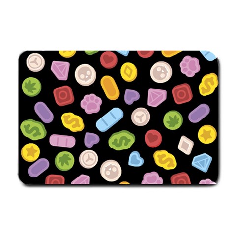 Ecstasy pills pattern Small Doormat from ArtsNow.com 24 x16  Door Mat