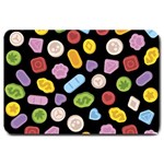 Ecstasy pills pattern Large Doormat