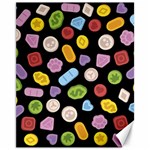 Ecstasy pills pattern Canvas 11  x 14 