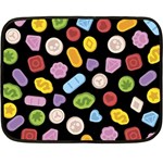 Ecstasy pills pattern Two Sides Fleece Blanket (Mini)