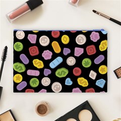 Ecstasy pills pattern Cosmetic Bag (Large) from ArtsNow.com Back