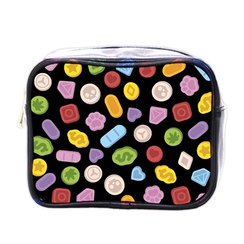 Ecstasy pills pattern Mini Toiletries Bag (One Side) from ArtsNow.com Front