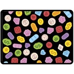 Ecstasy pills pattern Fleece Blanket (Large)