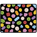 Ecstasy pills pattern Fleece Blanket (Medium)