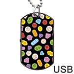 Ecstasy pills pattern Dog Tag USB Flash (One Side)