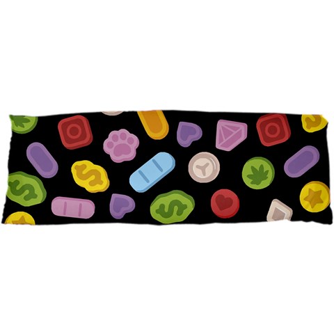 Ecstasy pills pattern 17 x47  Body Pillow Case Dakimakura (Two Sides) from ArtsNow.com Back