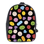 Ecstasy pills pattern School Bag (XL)