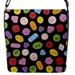 Ecstasy pills pattern Flap Closure Messenger Bag (S)