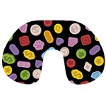 Ecstasy pills pattern Travel Neck Pillow