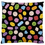 Ecstasy pills pattern Standard Premium Plush Fleece Cushion Case (Two Sides)