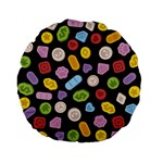 Ecstasy pills pattern Standard 15  Premium Flano Round Cushions