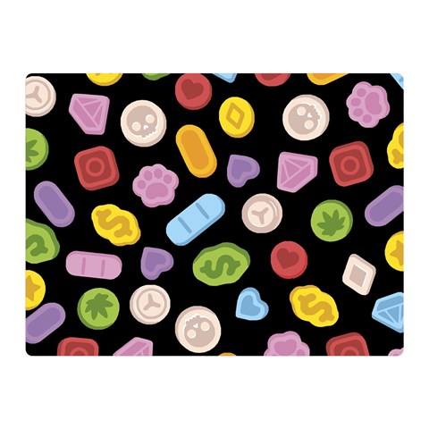 Ecstasy pills pattern Two Sides Premium Plush Fleece Blanket (Mini) from ArtsNow.com 35 x27  Blanket Front