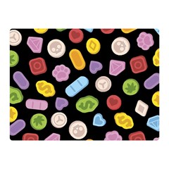 Ecstasy pills pattern Two Sides Premium Plush Fleece Blanket (Mini) from ArtsNow.com 35 x27  Blanket Front