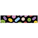 Ecstasy pills pattern Small Premium Plush Fleece Scarf