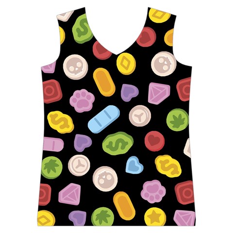 Ecstasy pills pattern Women s Basketball Tank Top from ArtsNow.com Front