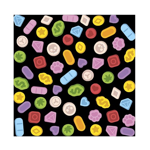 Ecstasy pills pattern Duvet Cover Double Side (Full/ Double Size) from ArtsNow.com Back