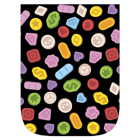 Ecstasy pills pattern Waist Pouch (Small) from ArtsNow.com Front Pocket