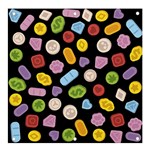 Ecstasy pills pattern Banner and Sign 4  x 4 