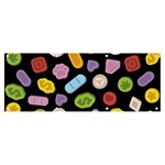 Ecstasy pills pattern Banner and Sign 8  x 3 