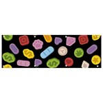 Ecstasy pills pattern Banner and Sign 9  x 3 