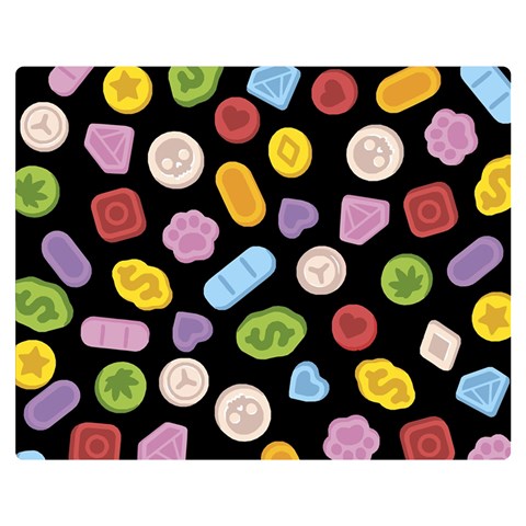 Ecstasy pills pattern Premium Plush Fleece Blanket (Medium) from ArtsNow.com 60 x50  Blanket Front