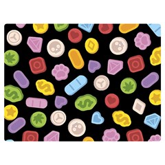 Ecstasy pills pattern Two Sides Premium Plush Fleece Blanket (Baby Size) from ArtsNow.com 40 x30  Blanket Front