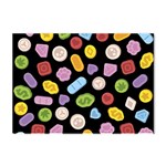 Ecstasy pills pattern Crystal Sticker (A4)