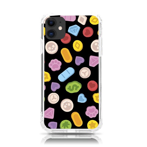 Ecstasy pills pattern iPhone 11 TPU UV Print Case from ArtsNow.com Front