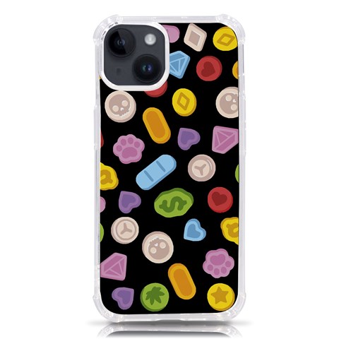 Ecstasy pills pattern iPhone 14 TPU UV Print Case from ArtsNow.com Front