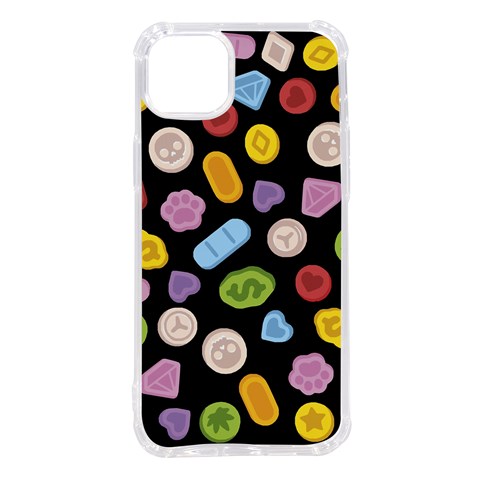 Ecstasy pills pattern iPhone 14 Plus TPU UV Print Case from ArtsNow.com Front