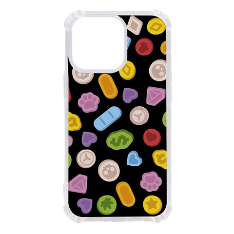 Ecstasy pills pattern iPhone 13 Pro TPU UV Print Case from ArtsNow.com Front