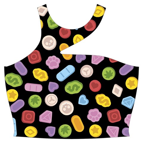 Ecstasy pills pattern Cut Out Top from ArtsNow.com Front