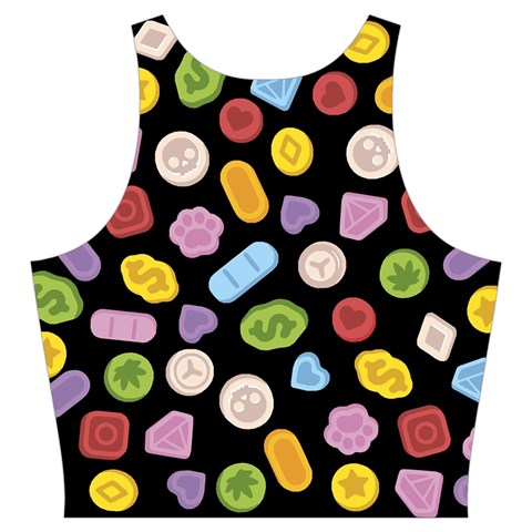 Ecstasy pills pattern Cut Out Top from ArtsNow.com Back