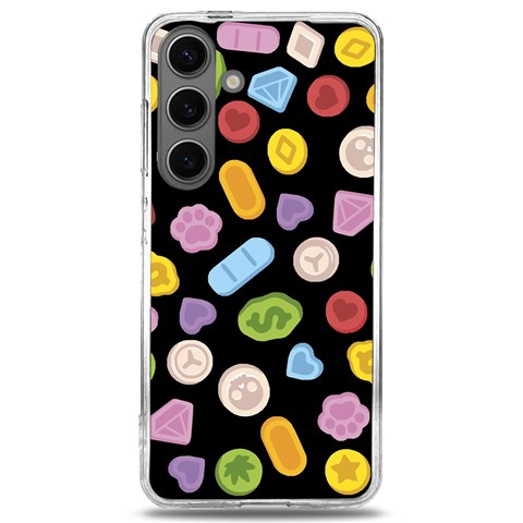 Ecstasy pills pattern Samsung Galaxy S24 6.2 Inch TPU UV Case from ArtsNow.com Front