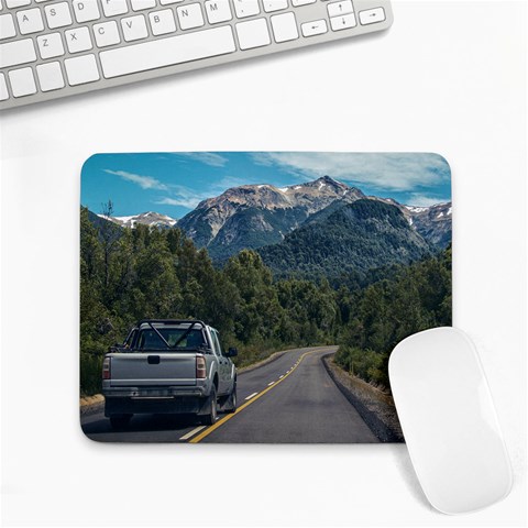 Forest highway, los alerces national park, chubut province, argentina, Small Mousepad from ArtsNow.com Front