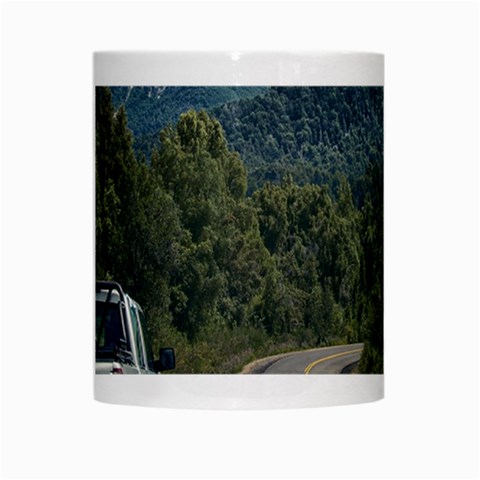 Forest highway, los alerces national park, chubut province, argentina, White Mug from ArtsNow.com Center