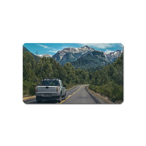 Forest highway, los alerces national park, chubut province, argentina, Magnet (Name Card) from ArtsNow.com Front