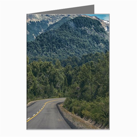 Forest highway, los alerces national park, chubut province, argentina, Greeting Card from ArtsNow.com Left