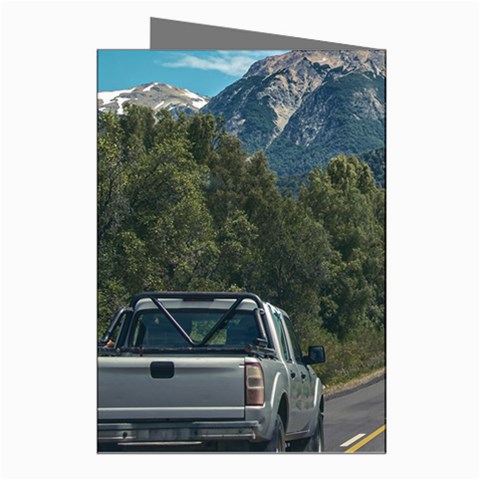 Forest highway, los alerces national park, chubut province, argentina, Greeting Cards (Pkg of 8) from ArtsNow.com Right