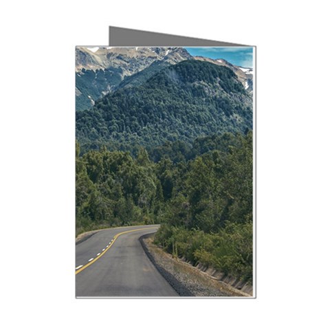 Forest highway, los alerces national park, chubut province, argentina, Mini Greeting Cards (Pkg of 8) from ArtsNow.com Left