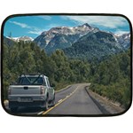 Forest highway, los alerces national park, chubut province, argentina, Two Sides Fleece Blanket (Mini)