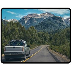 Forest highway, los alerces national park, chubut province, argentina, Two Sides Fleece Blanket (Medium) from ArtsNow.com 58.8 x47.4  Blanket Front