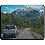 Forest highway, los alerces national park, chubut province, argentina, Two Sides Fleece Blanket (Medium)