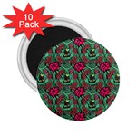 Retro 1880s Flowers Pattern 3 2.25  Magnets (10 pack) 