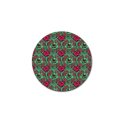 Retro 1880s Flowers Pattern 3 Golf Ball Marker (10 pack) from ArtsNow.com Front