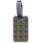 Retro 1880s Flowers Pattern 3 Luggage Tag (two sides)